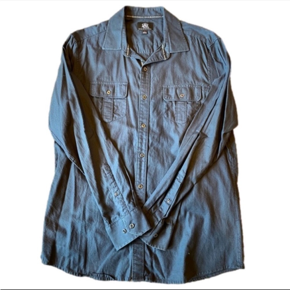 Rock & Republic Mens L Long Sleeve
Button Down Shirt